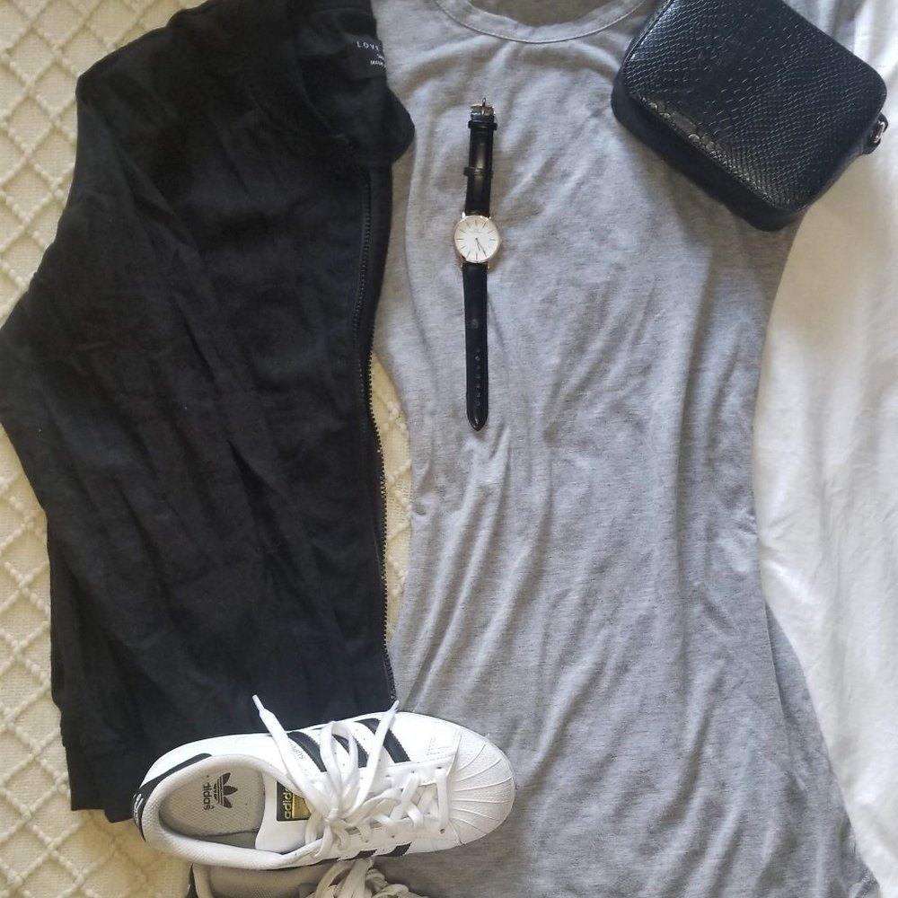 Curved Hem T-Shirt Dress